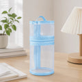 1/4PCS Multiple Simple Transparent Stand Up Pen Cases, Student Daily Storage, Large Capacity Stationery Box Oasis Select Blue