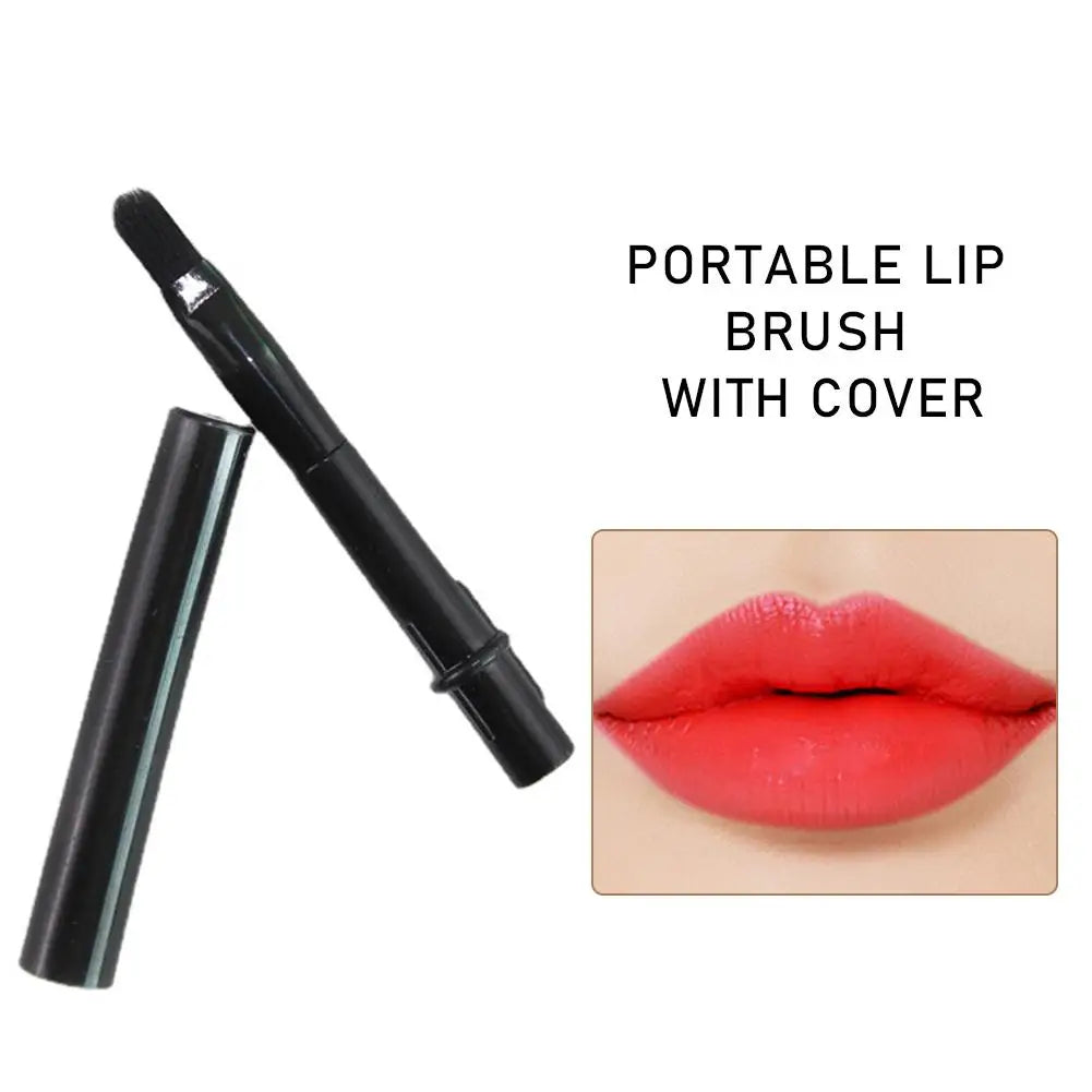 Retractable Lip Brush with Cap – Travel Lipstick Liner Brush Lip Makeup Brush Oasis Select 1pcs