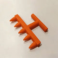 5-Prong Manual Soil Hole Drill Tool | Ergonomic Garden Planter Garden Planting Tool Oasis Select Orange