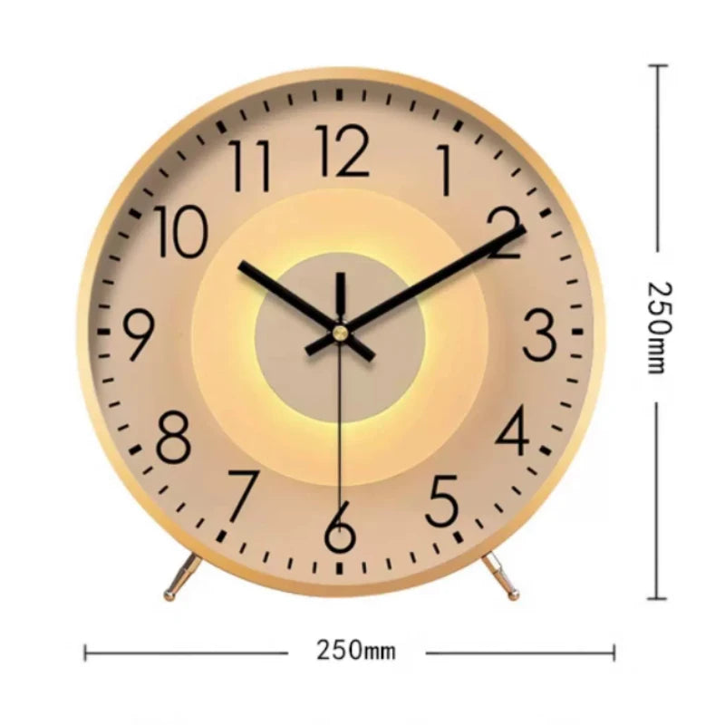 Luxury Desktop Quartz Clock, Creative Modern Table Clock for Home Living Room Decor, Elegant High-end Ornament Timepiece Oasis Select