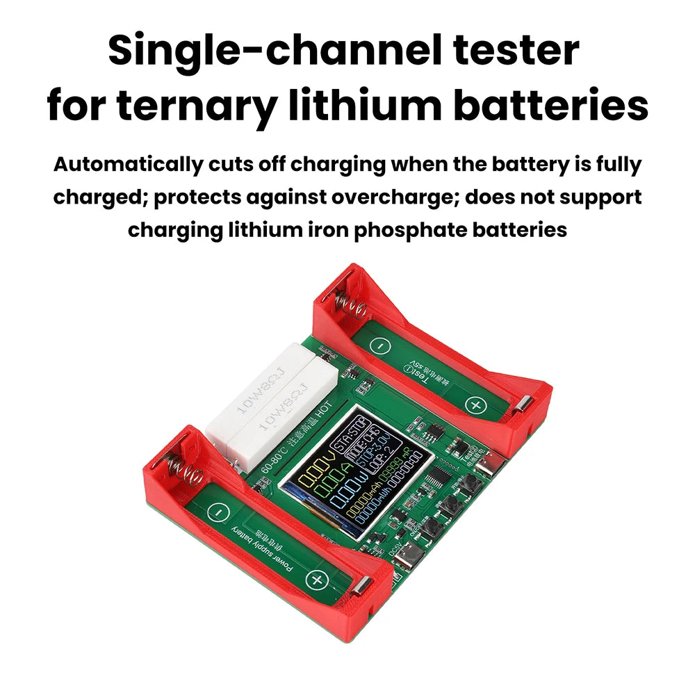 BT4-1CHN 21700 Battery Capacity Tester Single Channel Type C 1 Channel Battery Capacity Tester Electronic Load Tester Oasis Select