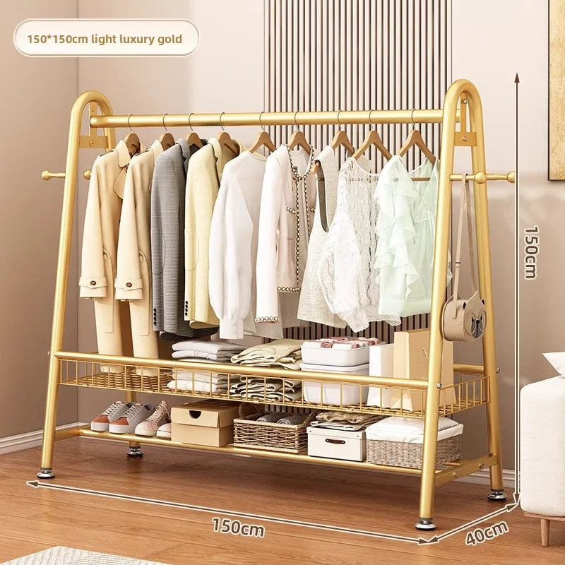 Simple Coat Rack Floor-to-ceiling Indoor Drying Storage Household