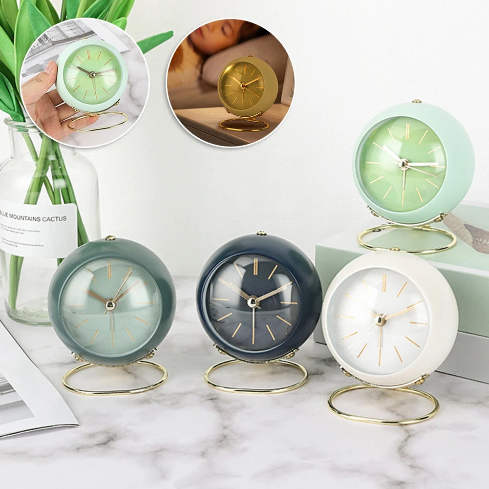 Silent Analog Alarm Clock with Night Light | Luxfacigoo
