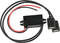 Waterproof 12V/24V To 5V 3A 15W Converter DC To DC Step Down Module Power Adapter Buck Voltage Transformer (Dual USB Connectors) Oasis Select Dual square USB 12V 24V 5V 3A