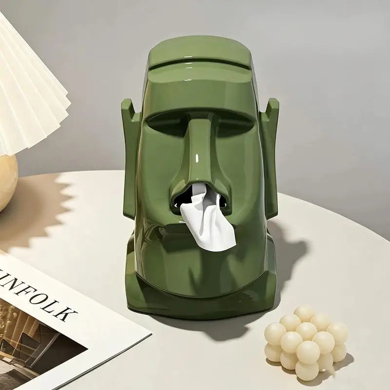 Stone Statue Tissue Box & Headphone Stand | Aesthetic Decor