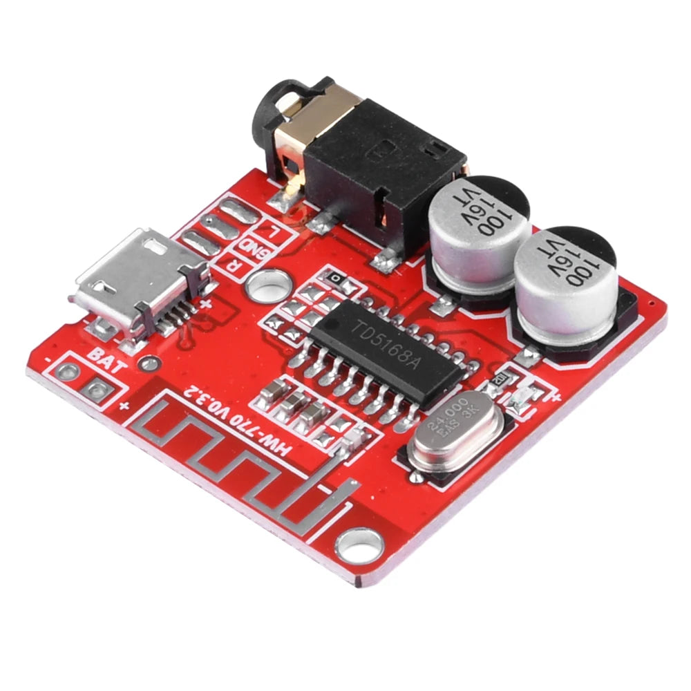 1-10pcs Bluetooth Audio Receiver Board Bluetooth 5.0 MP3 Lossless Car Audio Decoder Board Wireless Stereo Music Module 3.7-5V Oasis Select