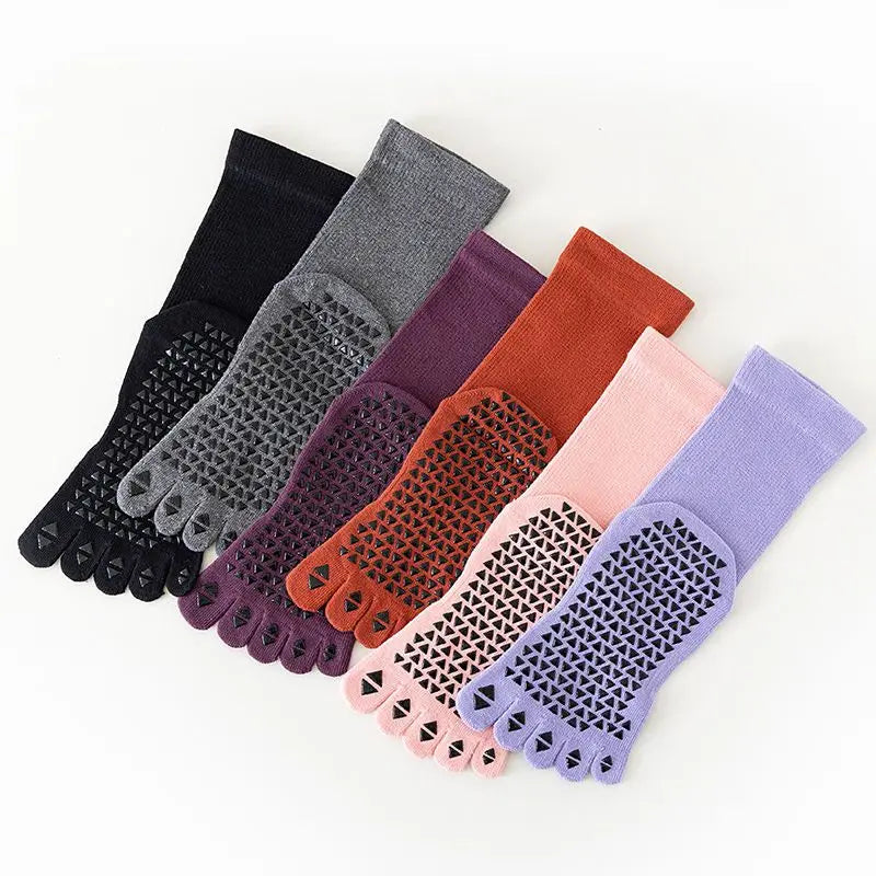 Yoga Socks Professional Non-slip Universal Indoor Sports Fitness Dance Socks Pure Cotton Sweat Absorbing Pilates Socks for Women Oasis Select