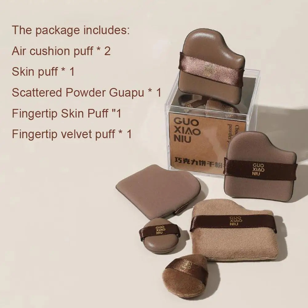 6 Piece/Pack Mini Finger Powder Puff Makeup Powder Puff Loose Super Soft Makeup Blender Puff Air Cushion Foundation Sponge Tool Oasis Select