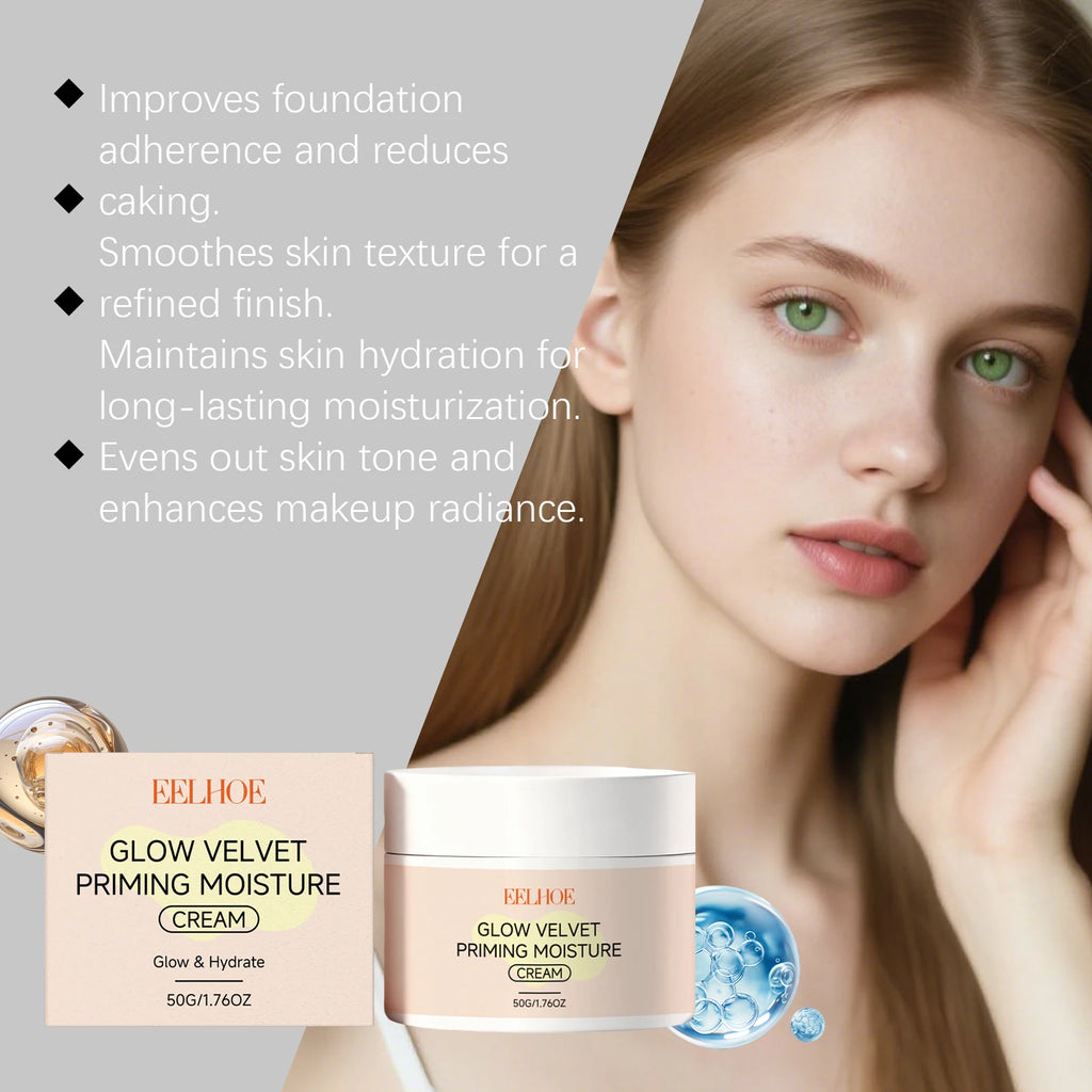 Hoygi Glow Velvet Face Primer – Pore Blurring & Hydrating Face Primer Cream Oasis Select