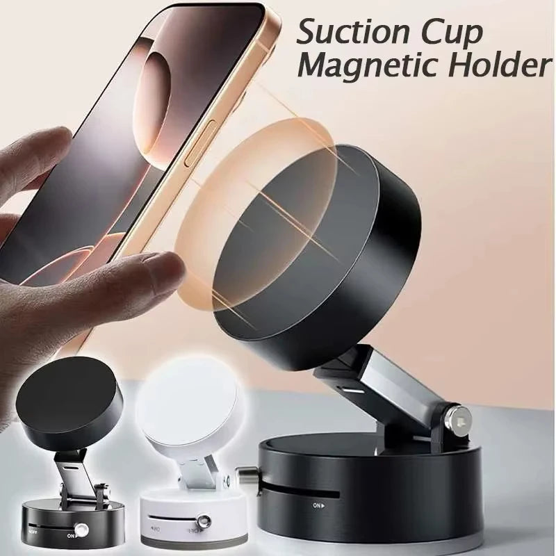 Professional Car Phone Holder with Strong Vacuum Suction Simple Install Adjustable Angle Phone Stand Mount for Vehicle Oasis Select