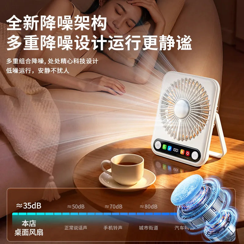 Silent USB Desktop Mini Fan – Wall-Mountable, 1W Compact