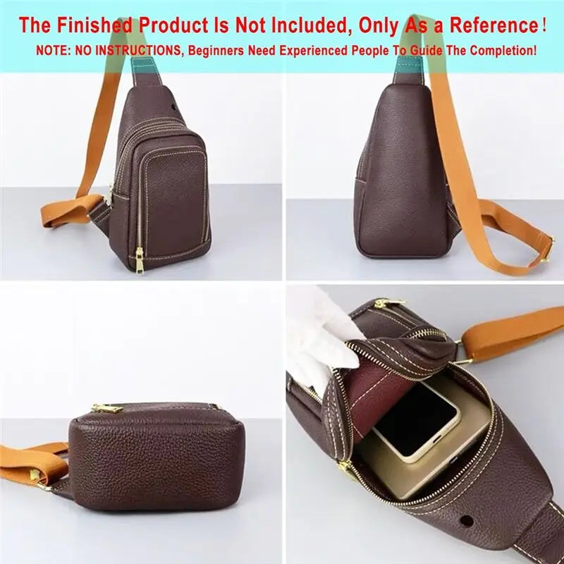 LIKE WISH Sling Bag Acrylic Template,Leather Pattern Acrylic Leather Templates For Capacity Crossbody Backpack Oasis Select
