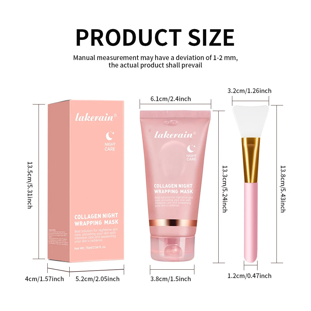 Lakerain Collagen Peel-Off Facial Mask & 5pc Skin Care Set