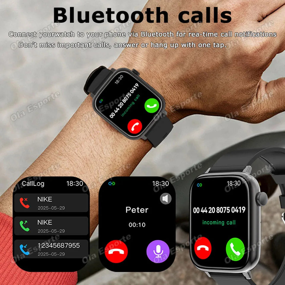 Ola Esporte 1.85" Smart Watch – Bluetooth Call & Fitness Tracker