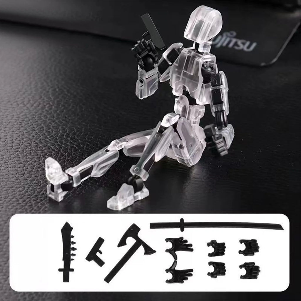 Lucky 13 3D Printed Movable Robot Action Figure & DIY Mannequin Robot Action Figure Oasis Select V One Size