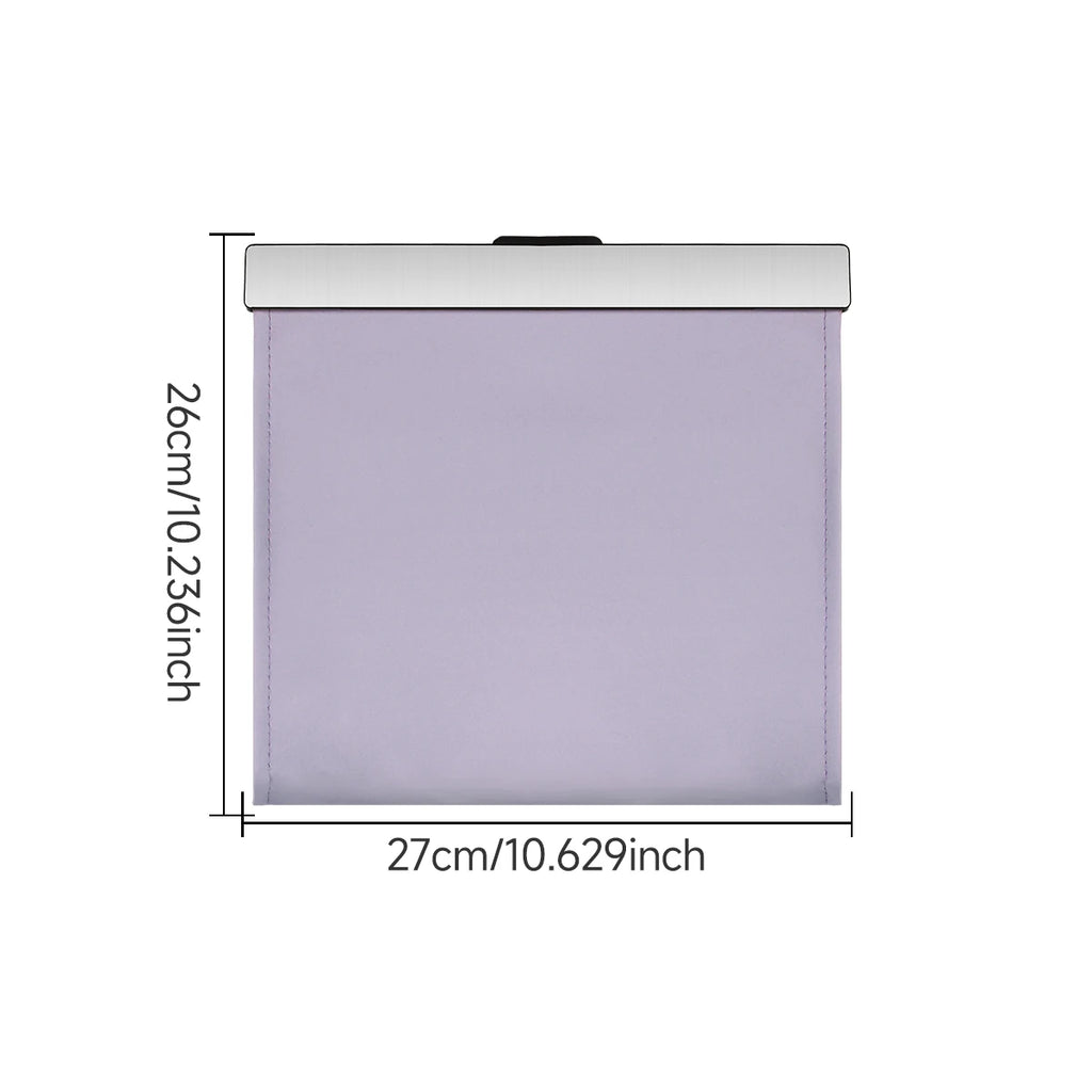 LED Car Garbage Bag Waterproof Magnetic Adsorption Trash Can Back Seat Hanging PU Leather Storage Box Pocket Leak-proof Oasis Select