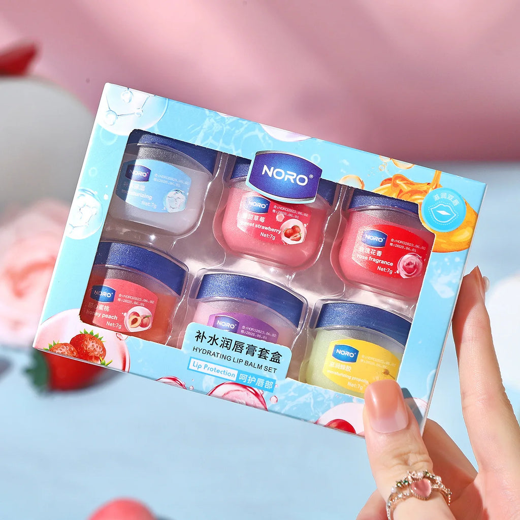 6-Pack Fruity Moisturizing Lip Mask – Alcohol-Free, All Skin Types Lip Mask Set Oasis Select 6pcs