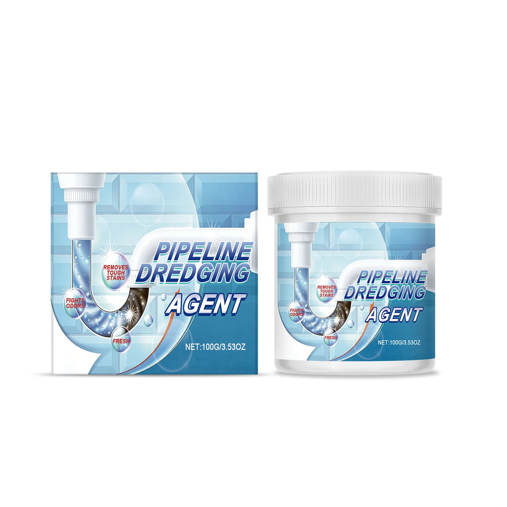 Pipeline Dredging Agent for Household Kitchen Bathroom Drainage Pipe Descaling Eliminate Odors Hair Blockage Unblocking Powder Oasis Select 100g boxed