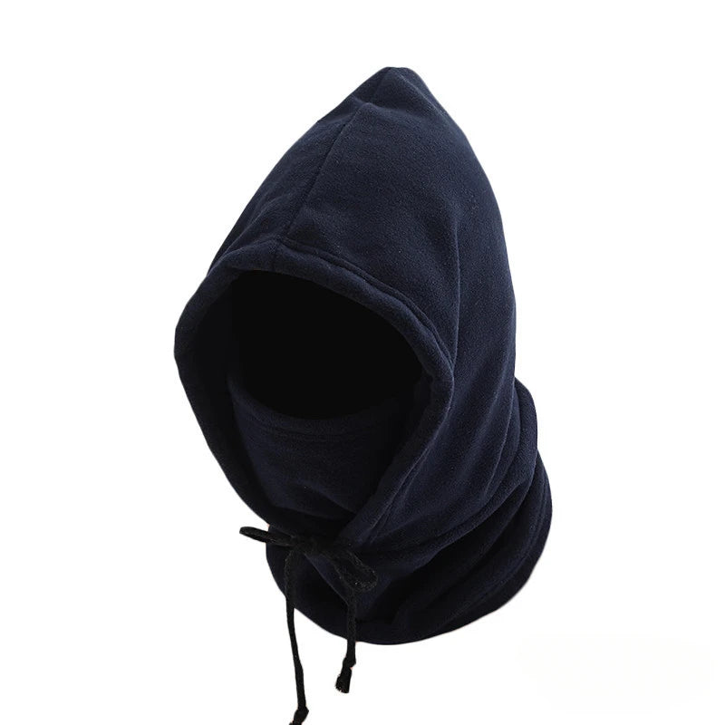 Warm Fleece Balaclava for Men Women Winter Face Mask Neck Warmer Hooded Cap Windproof Thermal Head Cover Beanies Bandana Oasis Select blue