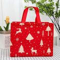 Christmas Snowman & Santa Non-Woven Gift Bag | Holiday Tote