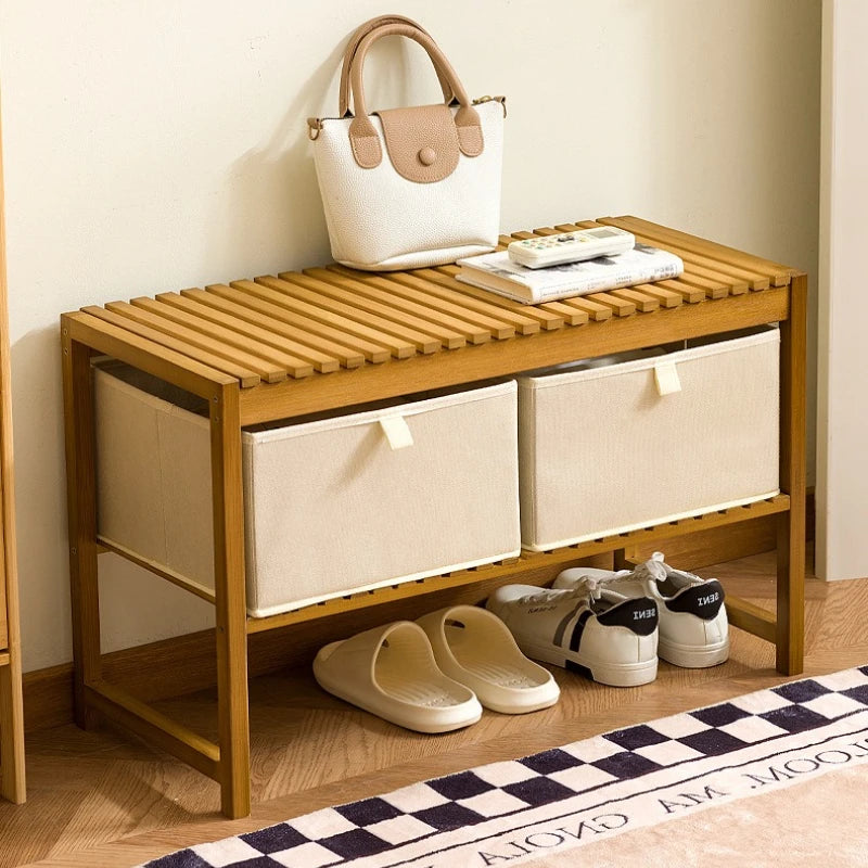 Shoe rack, multi-layer shoe changing stool at the entrance of the home, new indoor entrance, dustproof and easy storage Oasis Select
