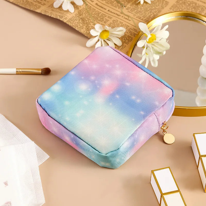 Gradient Waterproof Sanitary Pad Pouch & Mini Cosmetic Bag