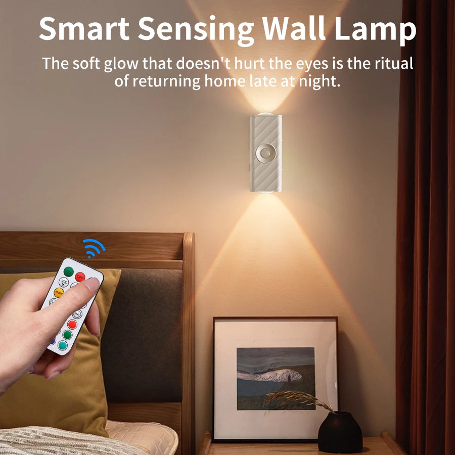 RGB Motion Sensor LED Wall Light – Rechargeable Magnetic Spotlight LED Wall Light Oasis Select
