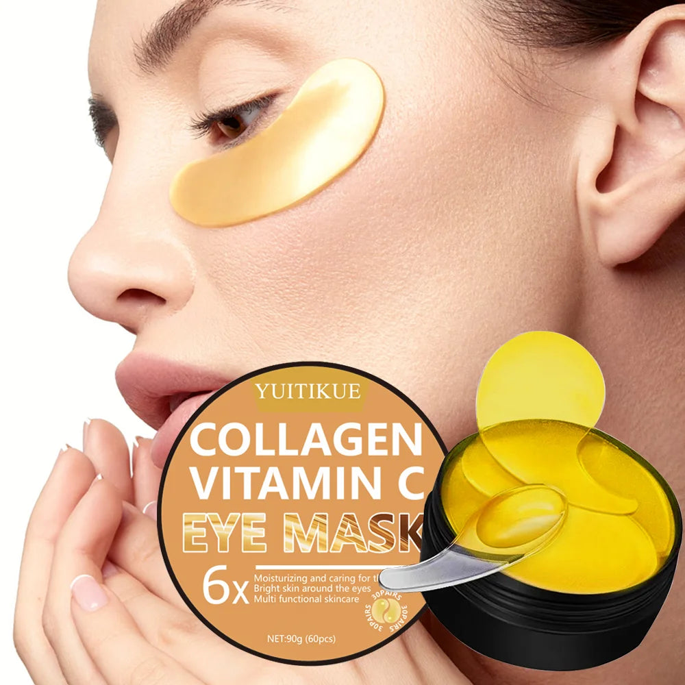 Collagen Vitamin Eye Mask 90g - 6x Moisturizing, Brightens & Multi-Care, Hydrating Serum, for All Skin Types, Gentle Formula Oasis Select