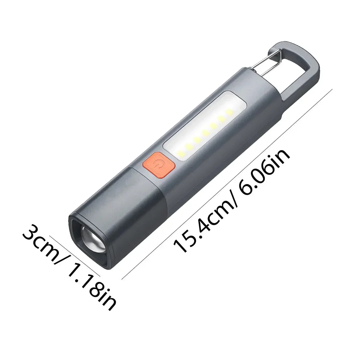ESMARTER COB LED Flashlight – USB-C Rechargeable Camping Torch