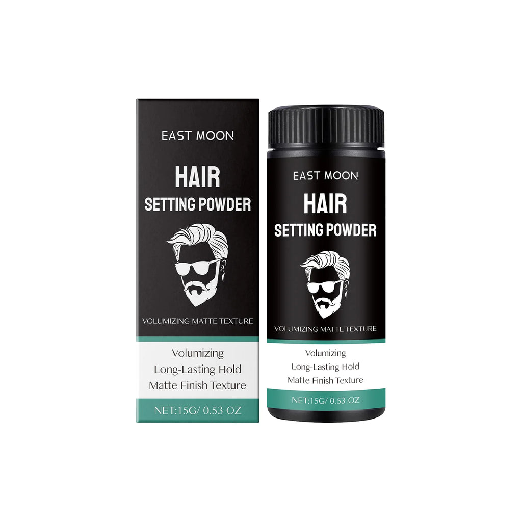 Matte Hair Styling Powder For Men - Instant Volume Texture Lightweight & Non-Greasy Easy To Use For Natural Looking Hairstyles Oasis Select 15g boxed