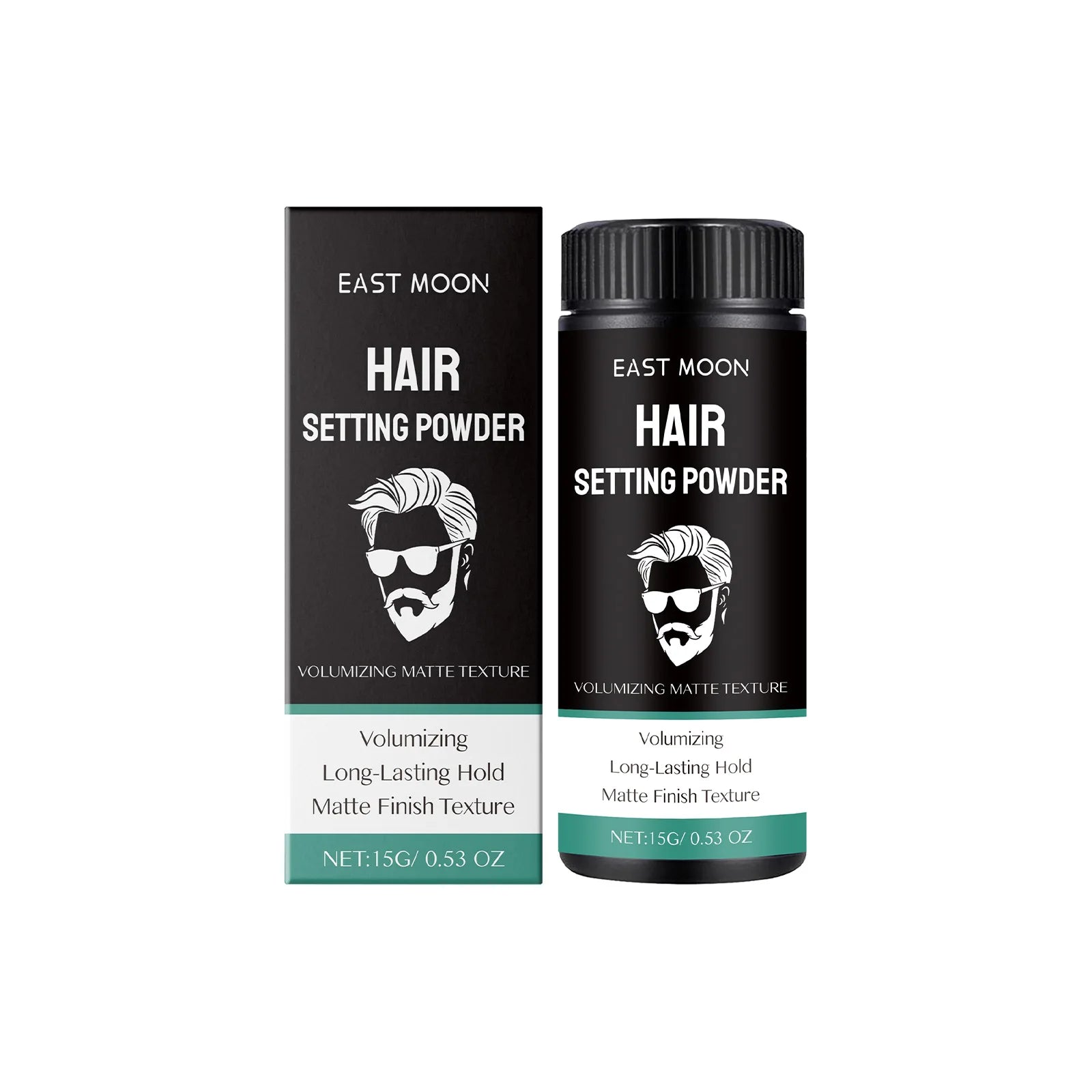 Matte Hair Styling Powder For Men - Instant Volume Texture Lightweight & Non-Greasy Easy To Use For Natural Looking Hairstyles Oasis Select 15g boxed