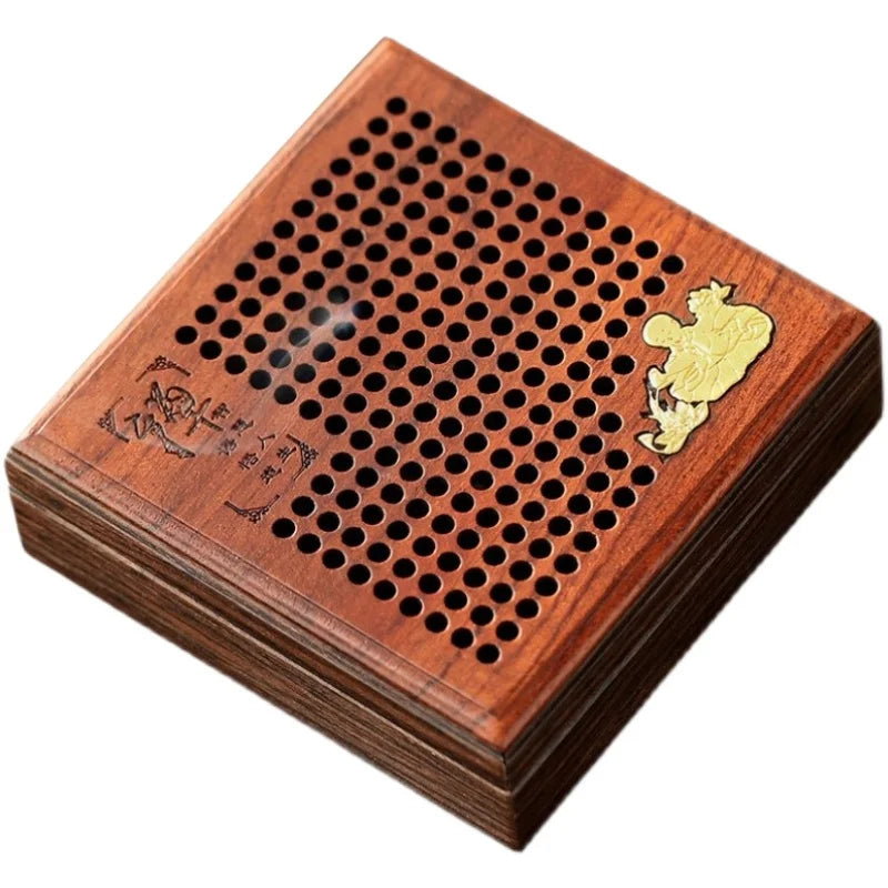 Rosewood Incense Burner Wooden Square Plate Home Indoor Aromatherapy Stove Creative Zen Incense Sink Sandalwood Burner Oasis Select