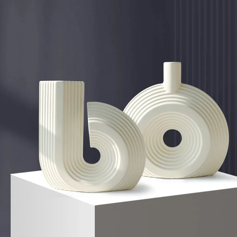 Modern Minimalist Alien Symbols Vase Homestays Hotel Simple Decor Room Decoration Flower Vase Home Decor Oasis Select