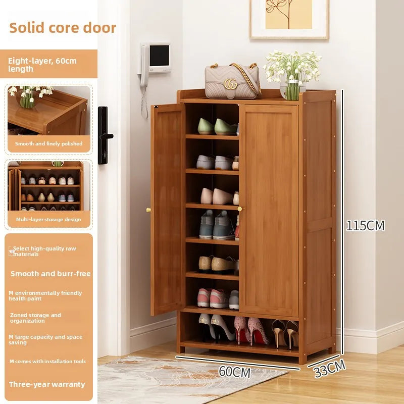 Shoe cabinet entrance household indoor shoe rack multi-layer home storage provincial space dormitory rental house shoe cabinet Oasis Select 2 doors 8th floor 04