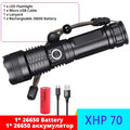 Super XHP120 Powerful Led Flashlight XHP90 High Power Torch Light Rechargeable Tactical Flashlight 18650 TYPE-C Camping Lamp Oasis Select X71 XHP70 26650