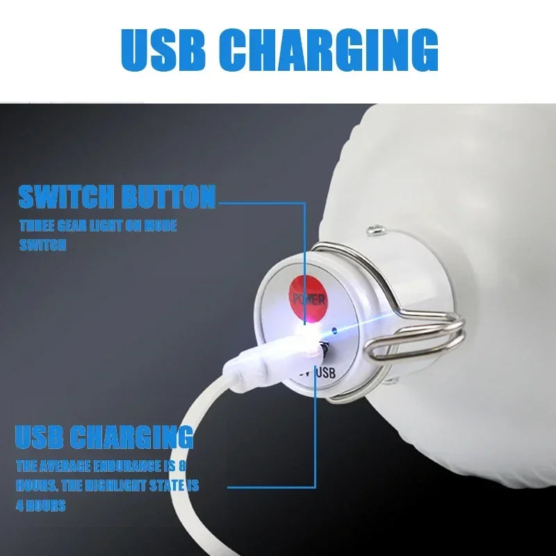 USB Rechargeable LED Camping Lantern – Portable Emergency Light