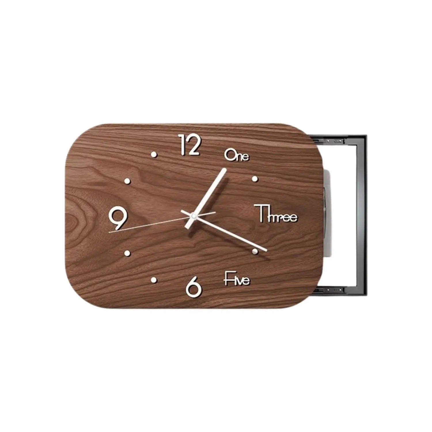 The New Chinese Ancient Decorative Painting with Time Clock Meter Box Block Distribution Box Hanging Picture Decorative Clock Oasis Select