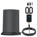 Home-use high-gain omnidirectional antenna, universal digital TV antenna for indoor use, HDTV antenna Oasis Select black