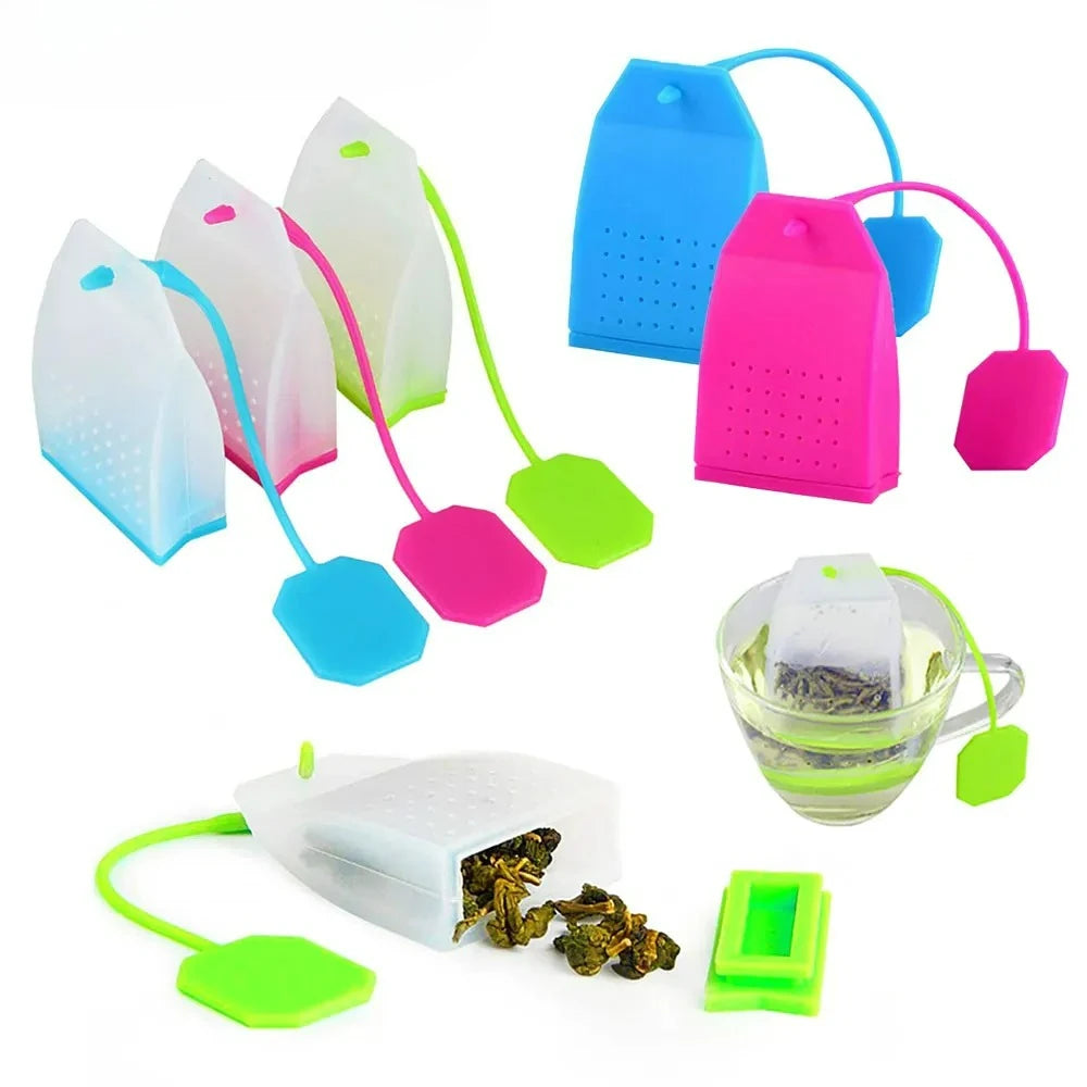 3/6pcs Silicone Food Grade Silicone Tea Strainer Tea Infusers Tea Bag Tea Filter Infuser Diffuser Coffee Tea Tools Kitchen Tools Oasis Select