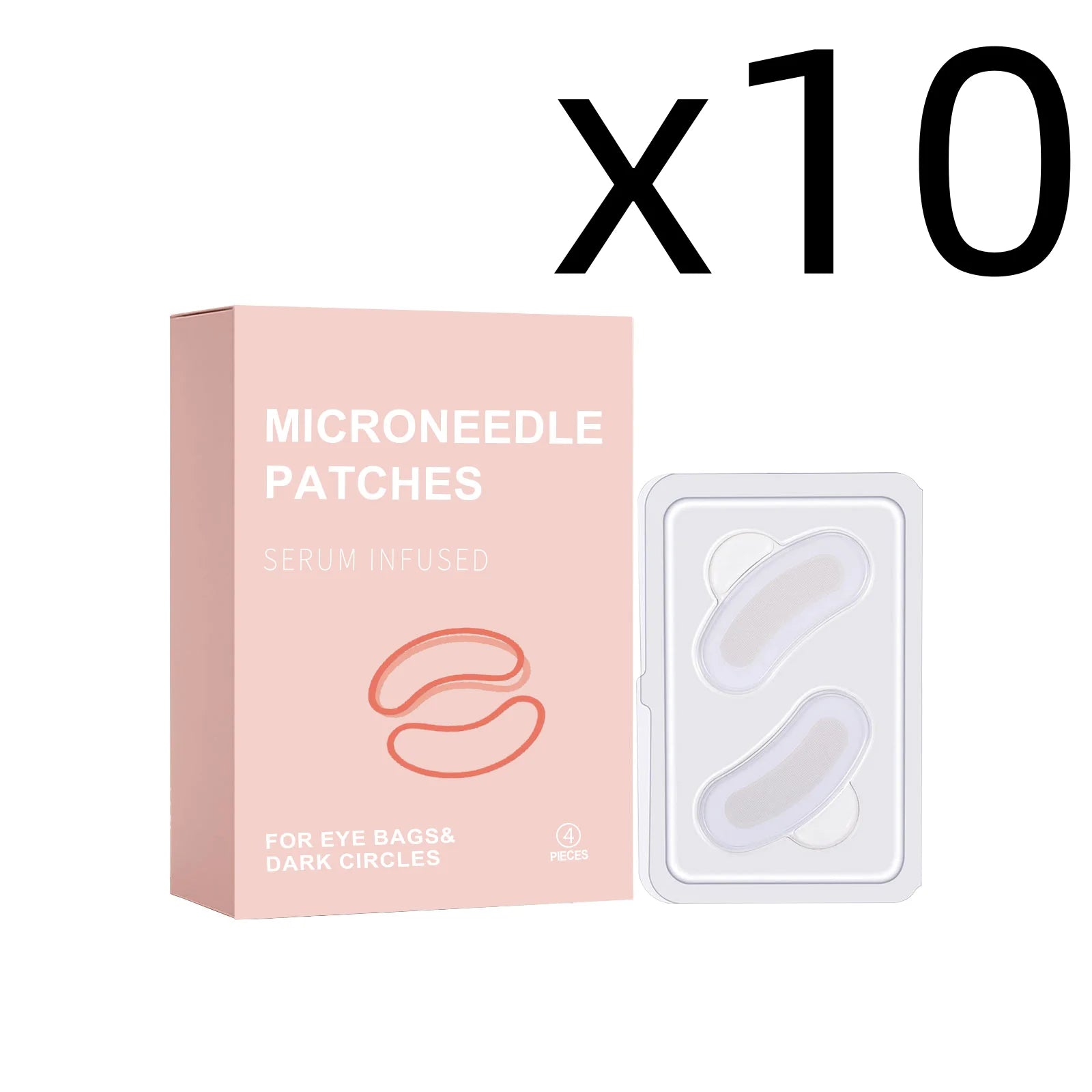 Retinol Eye Care Patches Firming Eye Bags Relief Puffiness Reduce Dark Circle Repair Skin Elasticity Portable Eye Soothe Sticker Oasis Select 4pcs Boxed X 10PCS