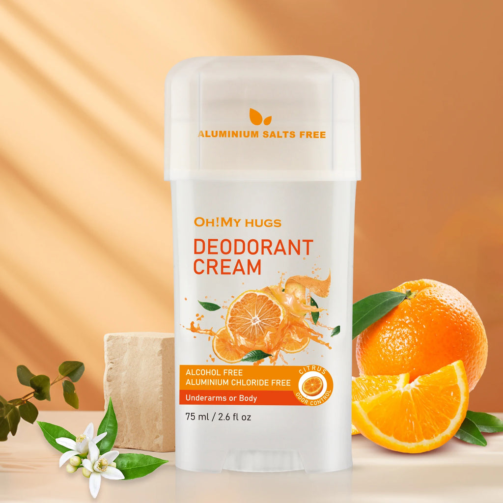 YURHERSU Orange Deodorizing Cream Stick – Unisex Fresh Scent