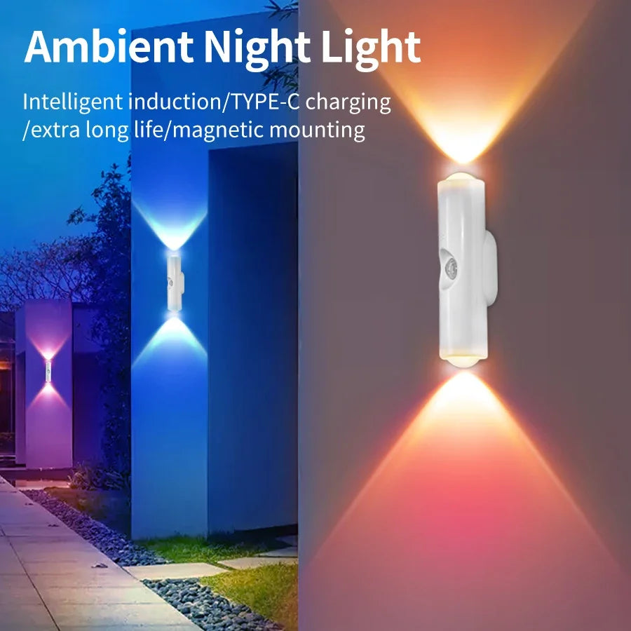 Motion Sensor LED Night Light – Rechargeable Magnetic Wall Lamp LED Night Light Oasis Select