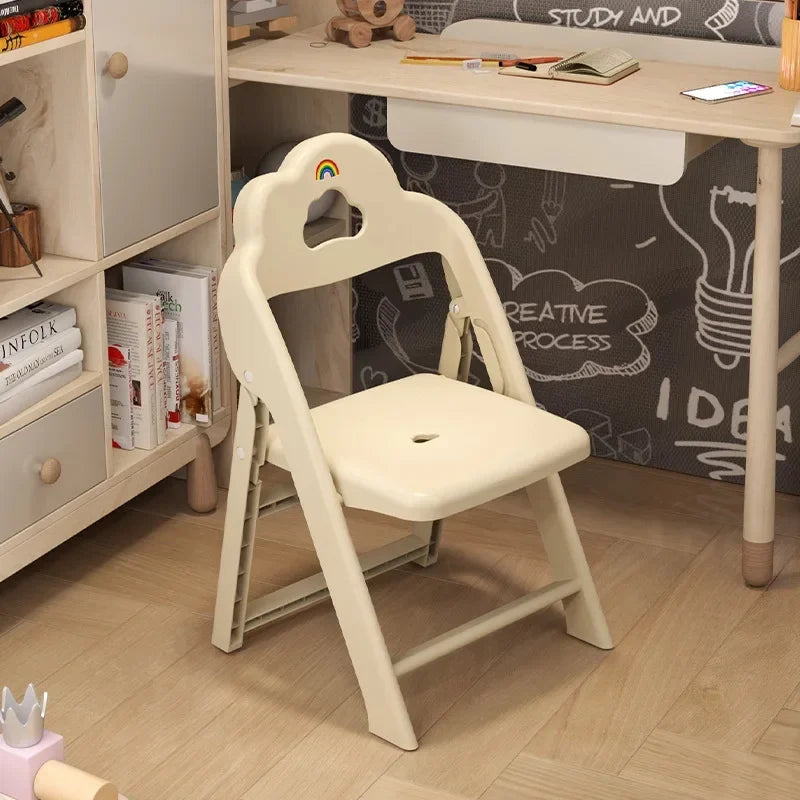 Portable folding back chair Plastic small stool Thickened chair Baby low stool Children's small bench Oasis Select