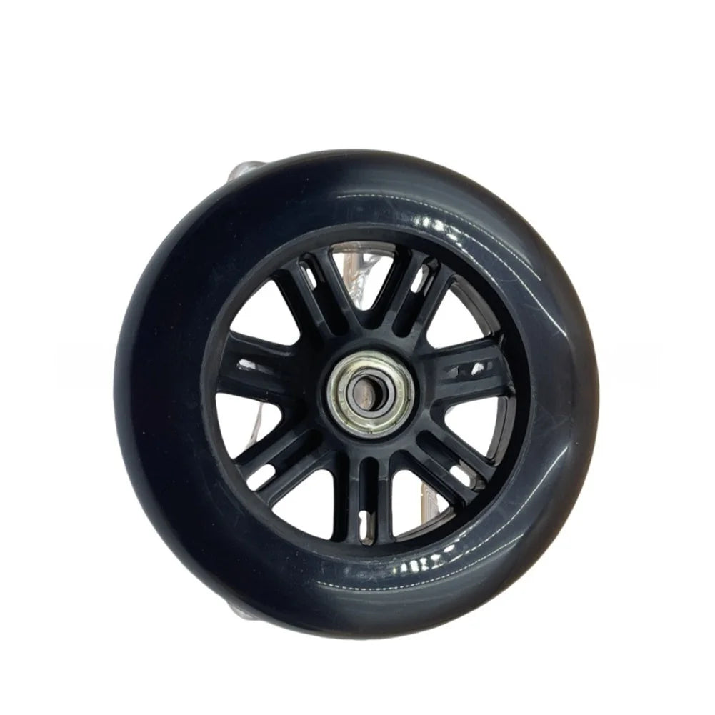 Black PU Scooter Wheel 120mm With Bearings For Electric Skateboard Inline Skates Replacement Parts Outdoor Sports Accessories Oasis Select