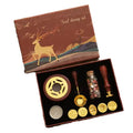 LIKE WISH Wax Seal Stamp Set Lacquered Stamp Sealing Wax Kit DIY Craft Supplies Wedding Invitation Decorative Sealing Wax Set Oasis Select As Shown
