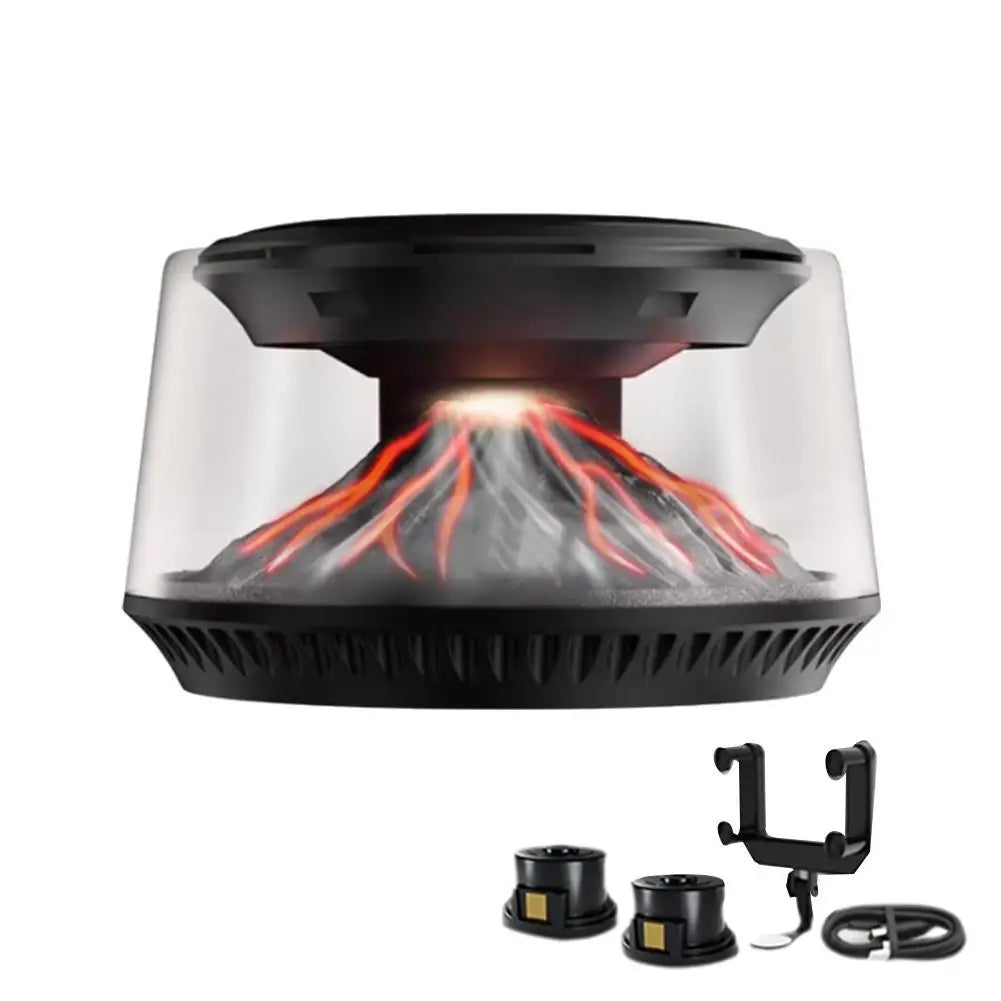 2026 NEW Car Perfume Diffuser, 360° View Mirror Mount Volcanic Iceberg Car Decoration Automatic Spray Air Freshener Car Interior Oasis Select mirror holder set