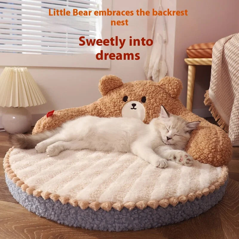 All-Season Cat Bed Warm Winter Pet Bed Kitten Sleeping Nest Cat Mat Kitty Supplies Cat Bed Oasis Select