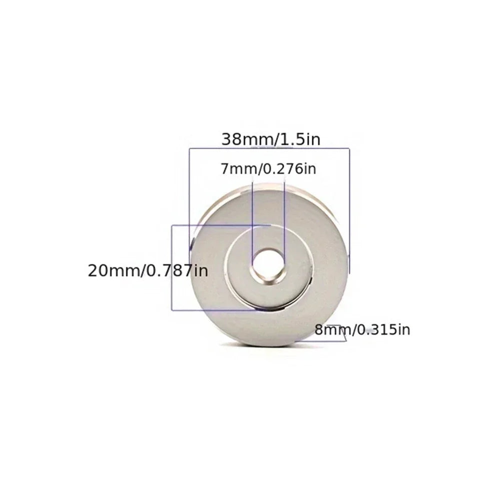 45 RPM Vinyl Record Center Adapter | Aluminum Big Hole 1.5"