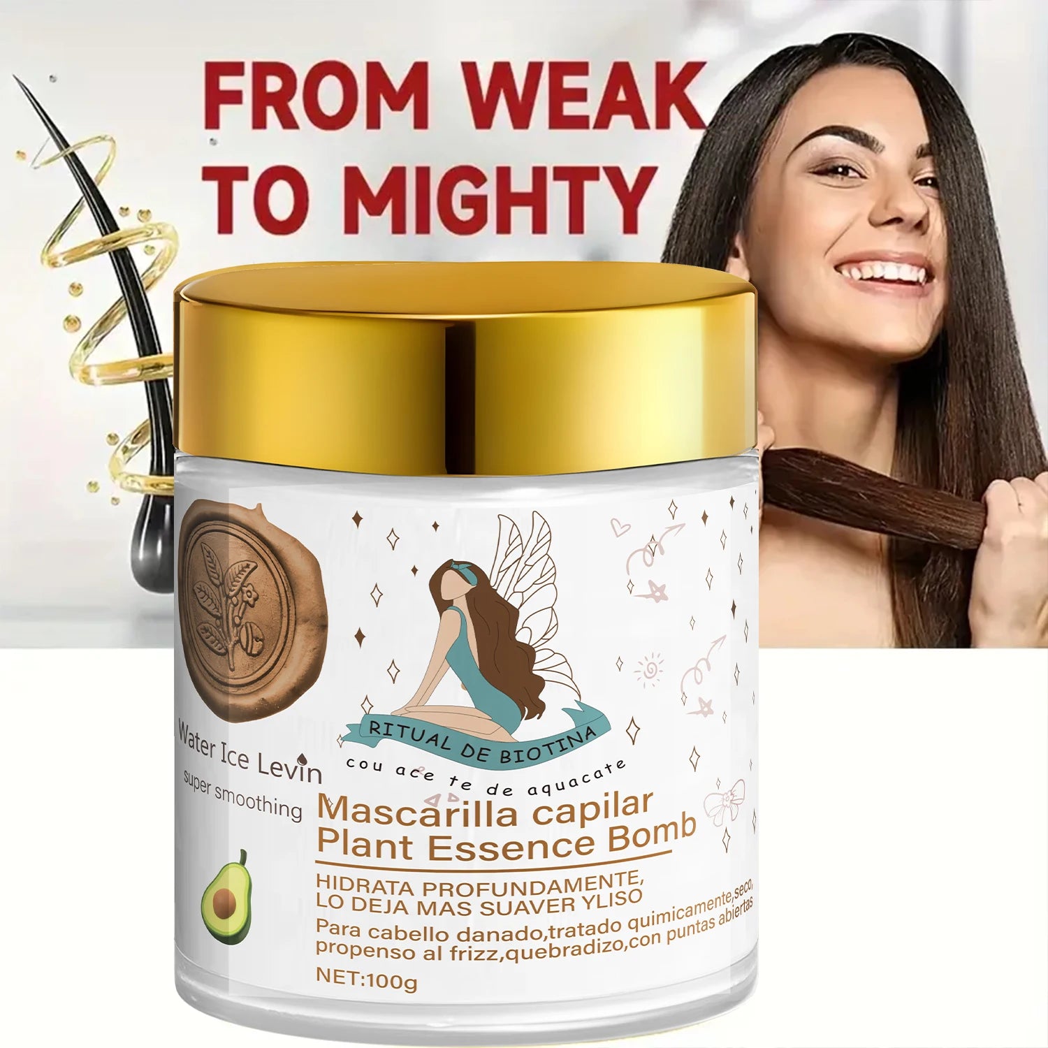 Plant-Based Essence Hair Mask, Moisturizing and Repairing Care, Leaves Hair Silky Smooth, Enhances Vitality and Shine Oasis Select