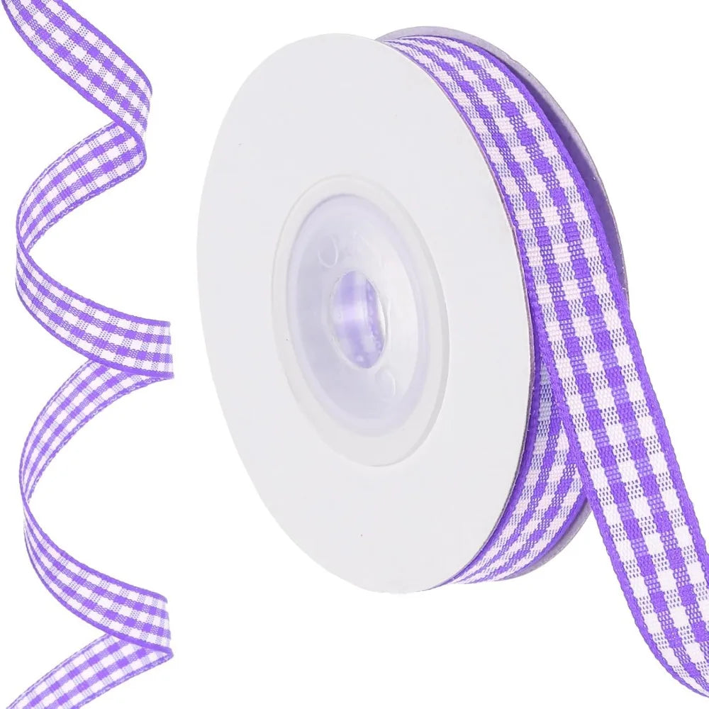 50 Yard Plaid Satin Ribbon Roll 2CM – Gift Wrapping & Weddings